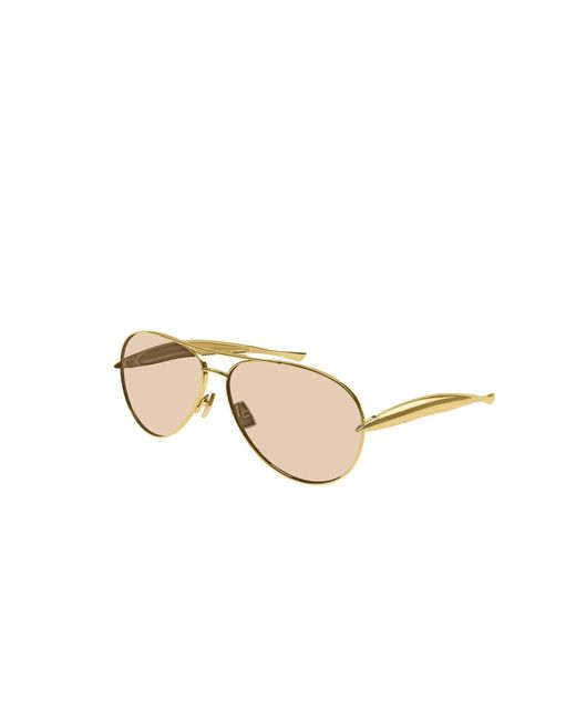 Bottega Veneta Natural Aviator Sunglasses for men