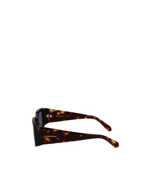 Ferragamo Blue Ferragamo Eyewear Rectangle Frame Sunglasses for men