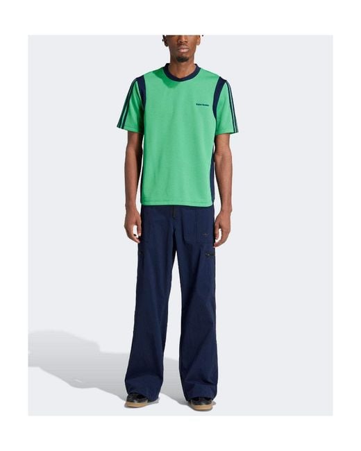 Adidas Originals Blue Adidas By Wales Bonner Stretch Cargo Tapered Trousers for men