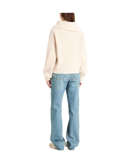 Jacquemus Natural Solid Color Jumpers