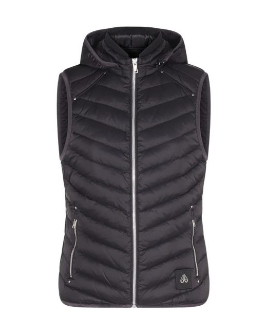 Moose Knuckles Black Air Down Vest
