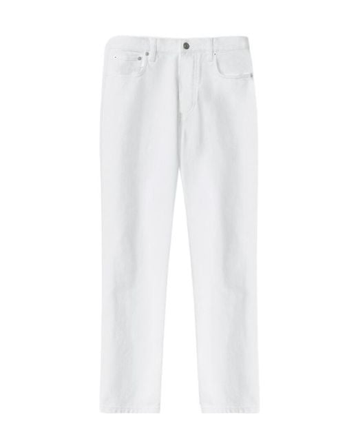 Fabiana Filippi White Five-Pockets Tapered Jeans