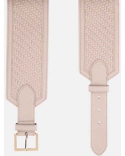 Guess White Francy Belt