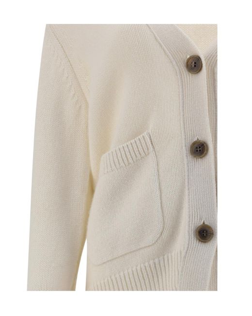 Lisa Yang Natural Long-Sleeved Cardigan