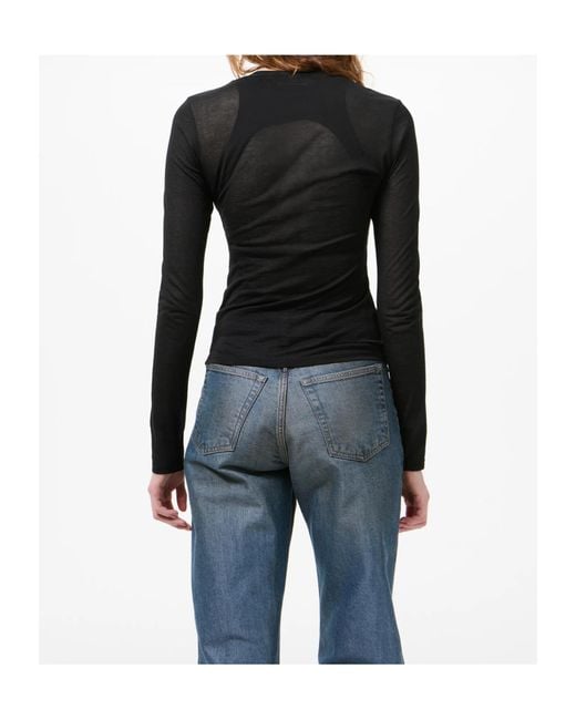 Our Legacy Black Super Slim Long-Sleeve Knitted Top