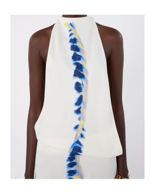 Sportmax White Sleeveless Dress