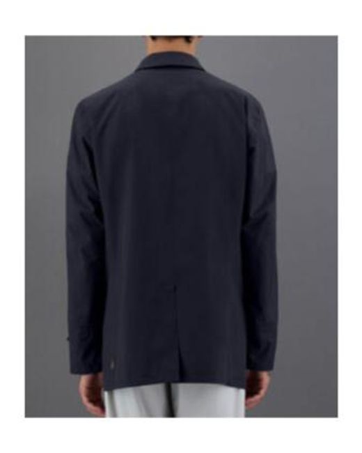 Herno Blue Gore-Tex Paclite Laminar Raincoat for men