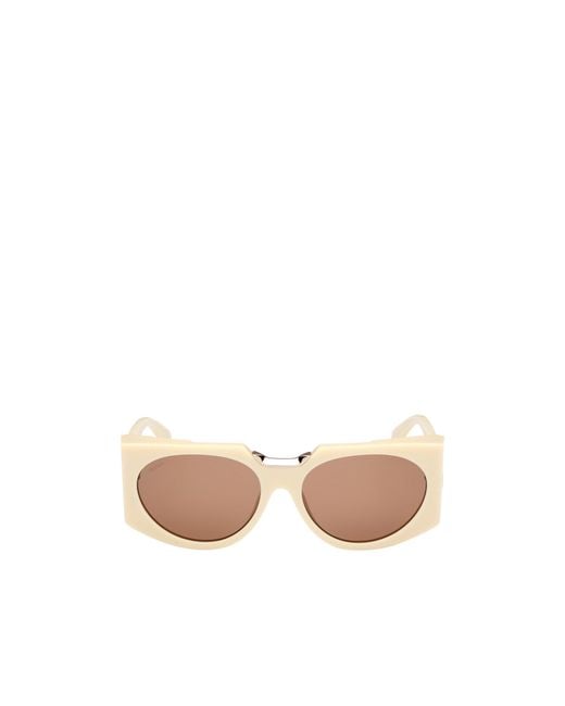 Max Mara Pink Oval Frame Sunglasses