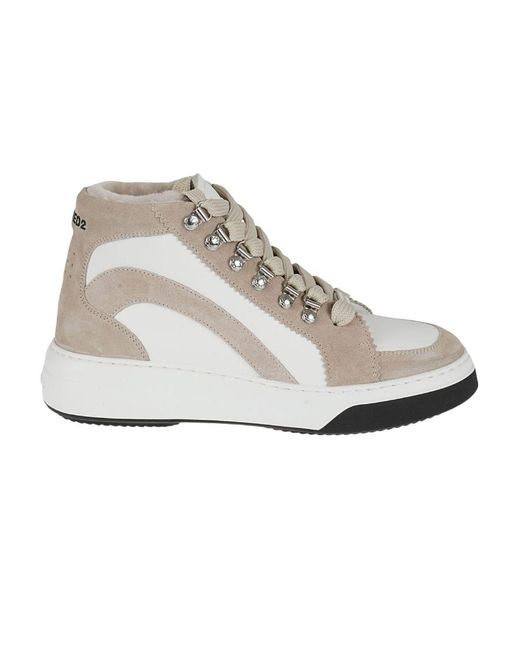 DSquared² Gray Two-Tone Bumper Sneakers