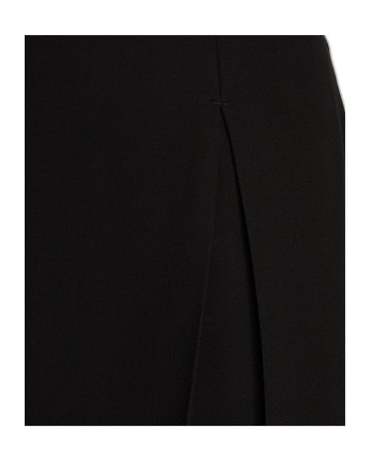 Ferragamo Black Ferragamo Pleated Midi Skirt