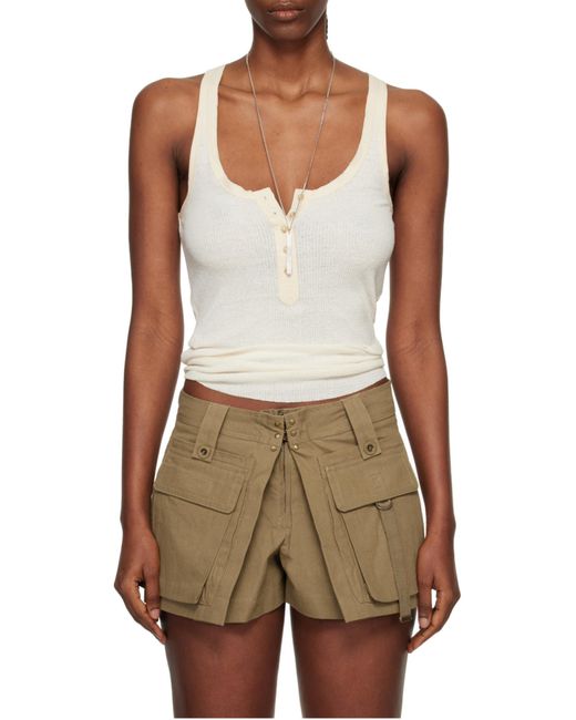Isabel Marant Natural Silk T-Shirt Helma