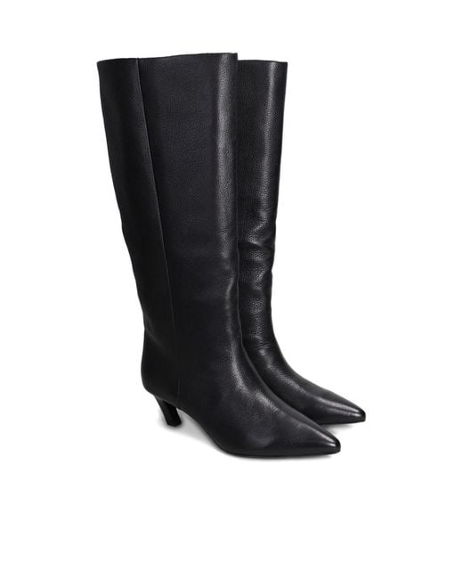 Ash Black Pointed-Toe Boots