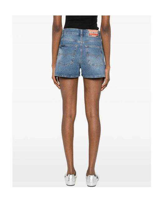 DIESEL Blue De Helios Denim Shorts