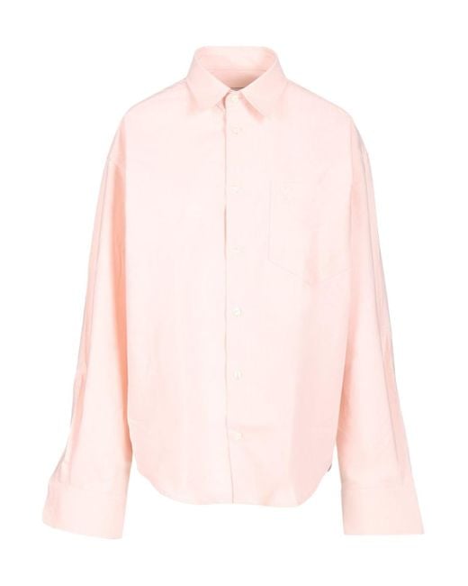 AMI Pink Cotton Shirt