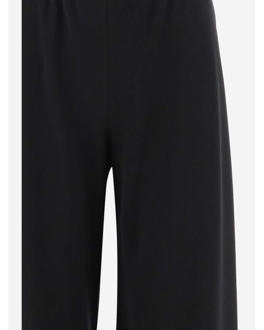 The Row Black Wide-Leg Casual Trousers
