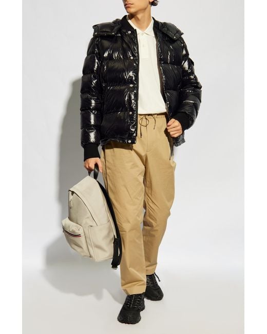 Moncler Black Maljasset Logo Patch Jacket for men