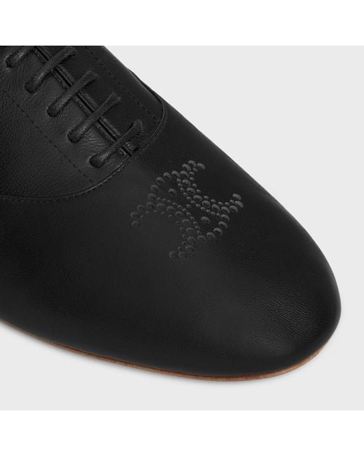 Céline Black Lise Perforated Triomphe Richelieu