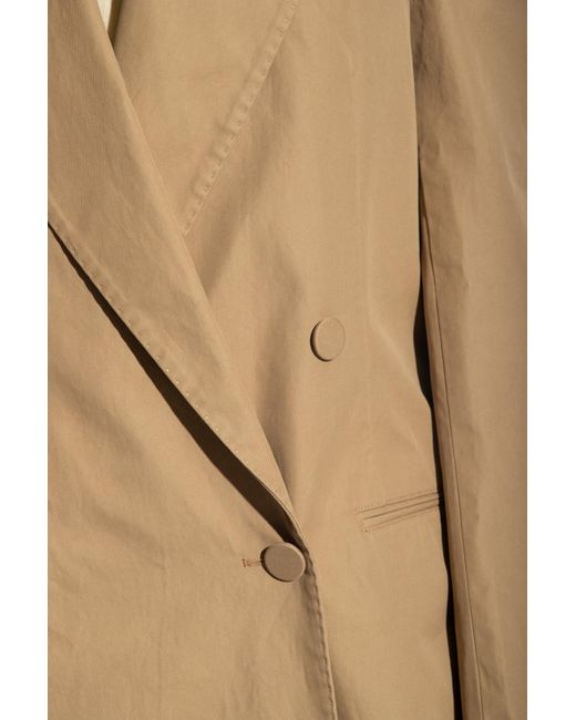 Dries Van Noten Natural Double-Breasted Tailored Blazer
