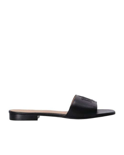 Polo Ralph Lauren White Lauren Ralph Lauren Everley Slide Sandals