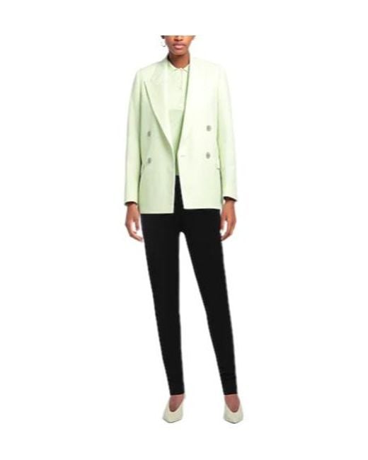 Max Mara White Solid Color Lightweight Knit Leggings