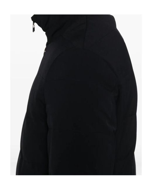 Montecore Black Hooded Down Jacket for men