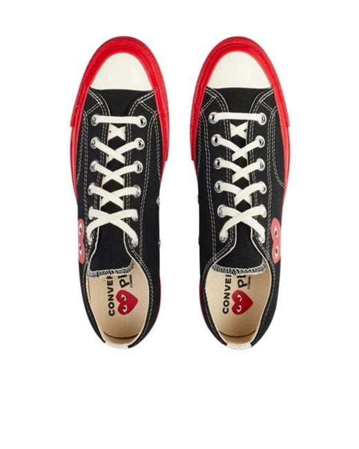 COMME DES GARÇONS PLAY Red Logo Low-Cut Sneakers