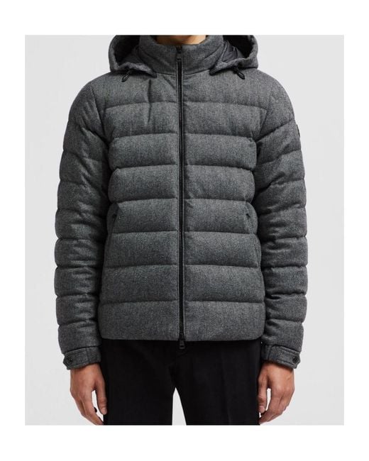 Moncler Black Arneb Zip-Up Short Padded Jacket for men