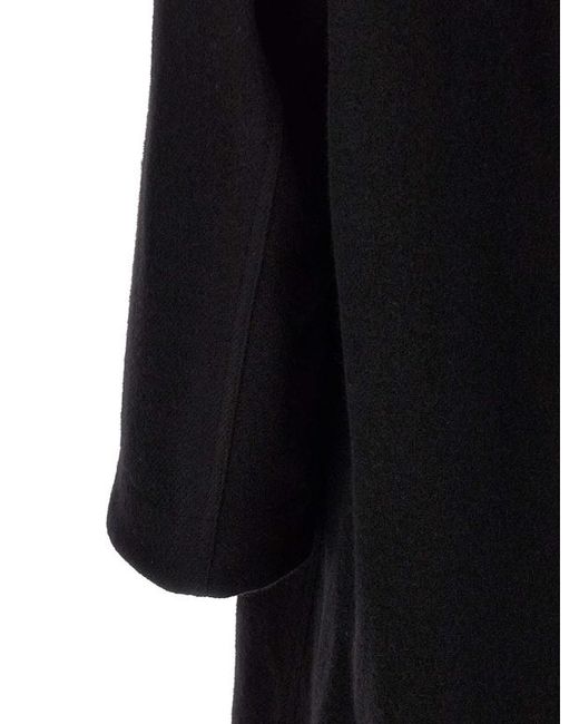 Rick Owens Black Single Breasted Brad Coat for men