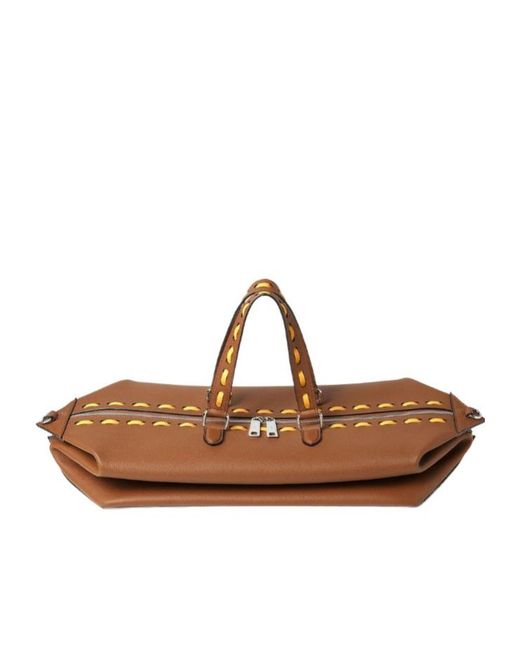 Fendi Brown Lui 45 Duffle Bag for men