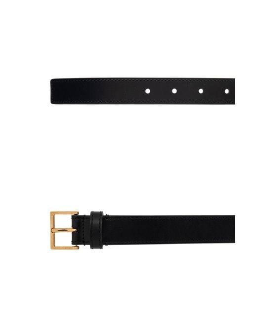 Versace White Logo-Lettering Buckle Belt for men