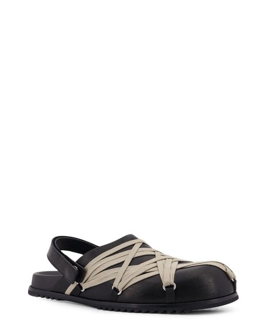 Rick Owens Black Megalaced Mules for men