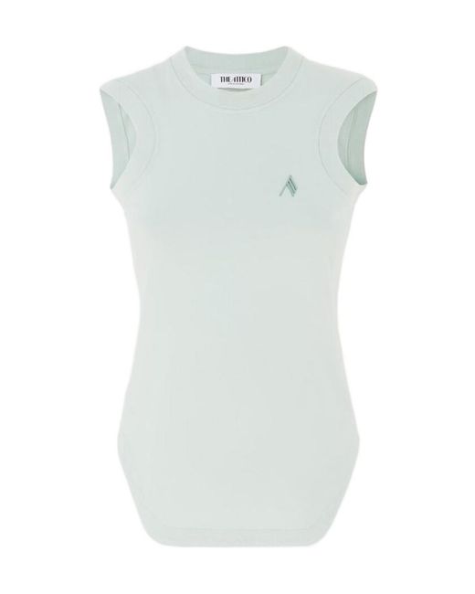 The Attico Multicolor The Logo Embroidered Tank Top