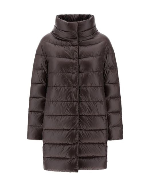 Herno Brown Long-Sleeved Down Jacket
