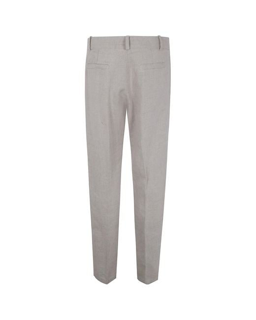 FAMILY FIRST Gray Logo-Embroidered Trousers for men