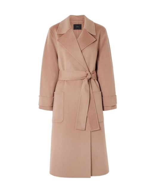 Joseph Natural Belted Double-Breasted Coat