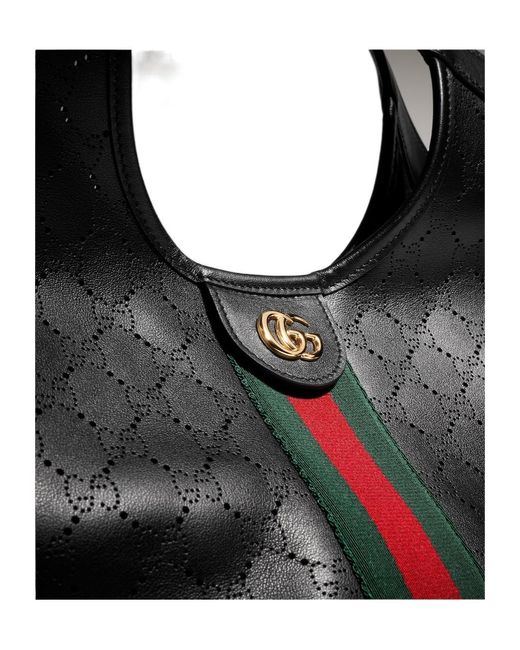 Gucci Black Giglio Small Tote Bag