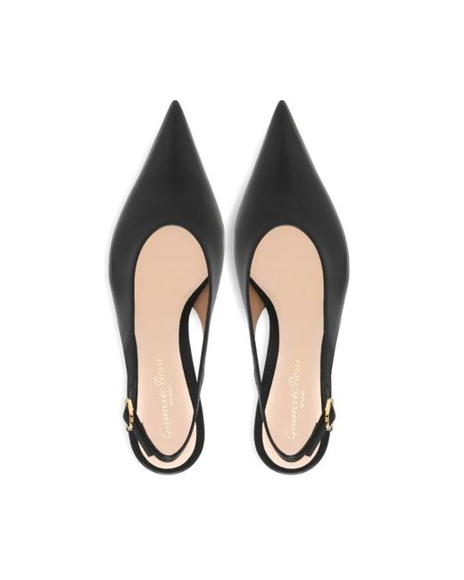 Gianvito Rossi Brown Slingback Heeled Pumps