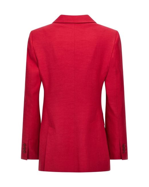 P.A.R.O.S.H. Red Double-Breasted Blazer