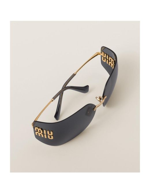 Miu Miu White Aube Sunglasses