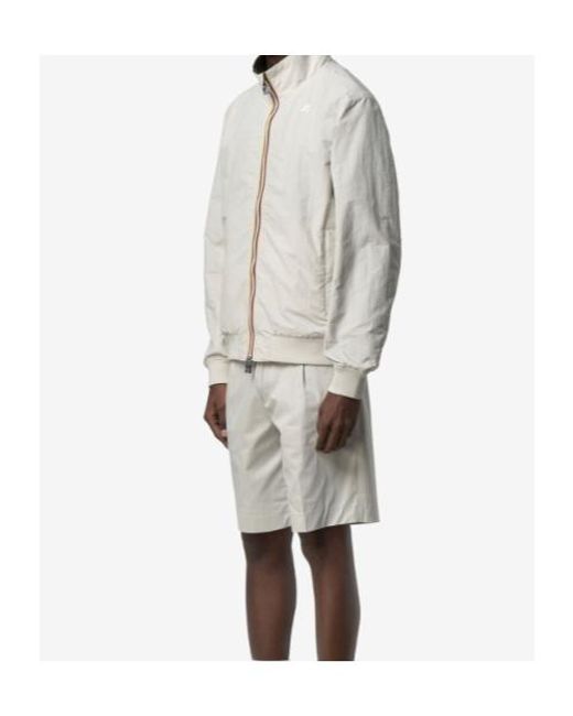 K-Way Gray Arsene Reversible Jacket for men