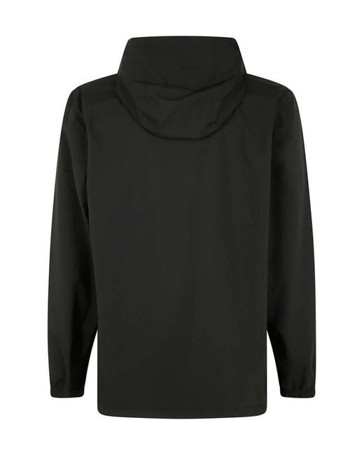 Rains Black Suva Hardshell Pocket Jacket for men