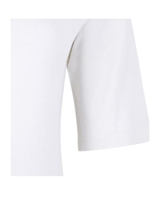 Fabiana Filippi White Short-Sleeved Knitwear