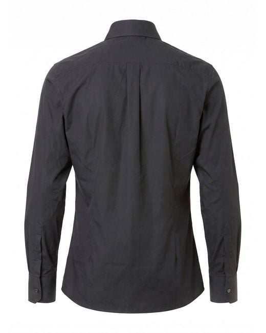 Dolce & Gabbana Blue Long-Sleeved Poplin Shirt for men