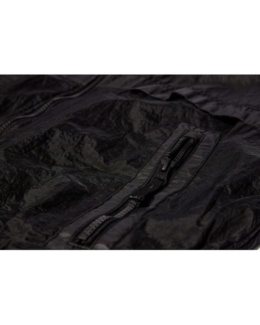 Stone Island Black Zip Up Long-Sleeved Jacket for men