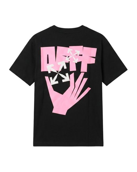 Off-White c/o Virgil Abloh Black Logo Detailed Crewneck T-Shirt for men
