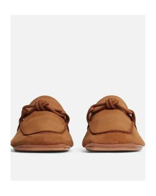 Bottega Veneta Brown Daddy Knot Detailed Loafers for men