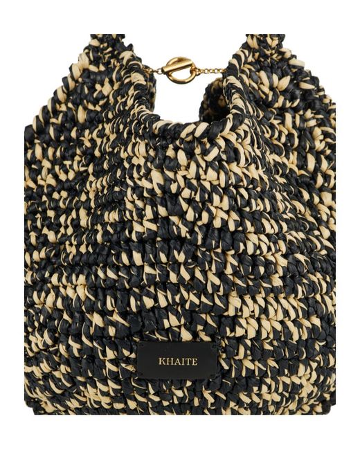 Khaite Black Lotus Shoulder Bag