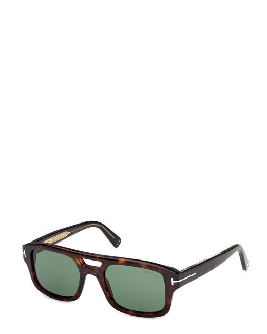 Tom Ford Green Aviator-Style Sunglasses