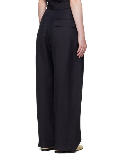 Studio Nicholson Black Belt Loops Slacks