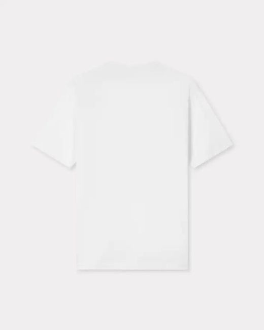 KENZO White Short-Sleeved Crewneck T-Shirt for men